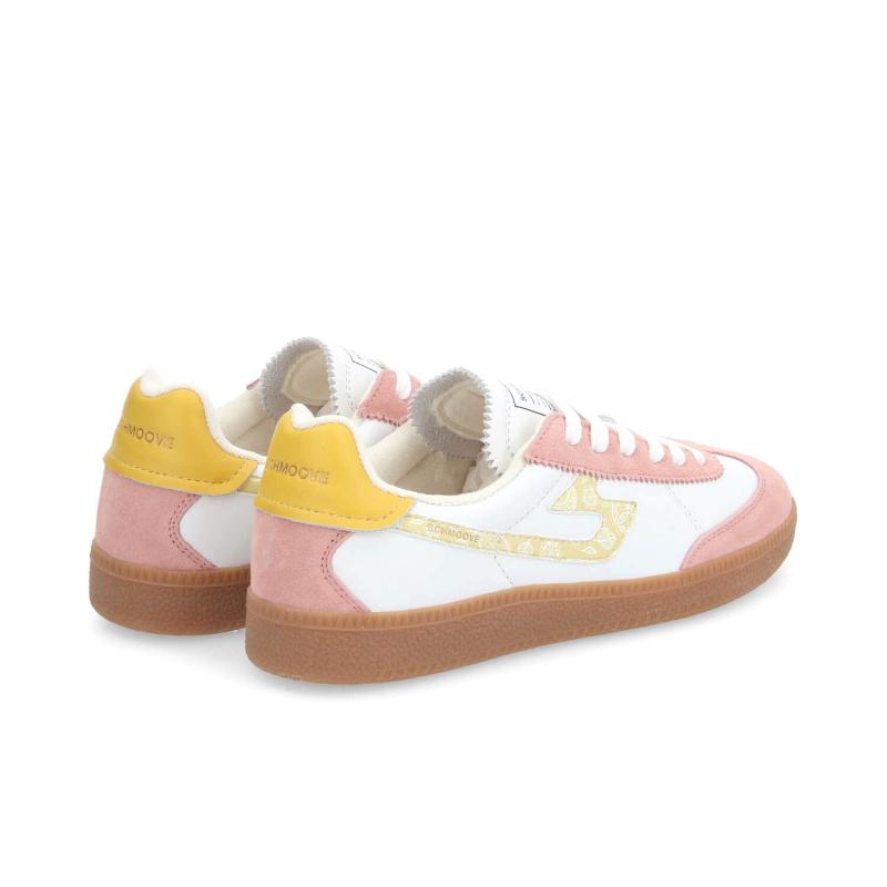 SHEFFIELD JOGGER W - NAPPA/SUEDE - BLANC/ROSE